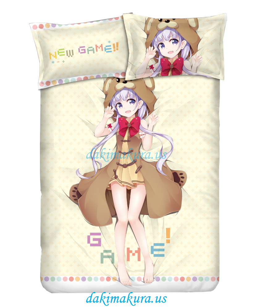 Suzukaze Aoba - New Game Anime Bedding Sets,Bed Blanket & Duvet Cover,Bed Sheet with Pillow Covers